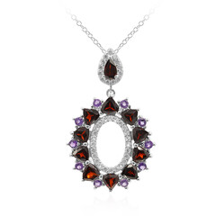 Collier en argent et Grenat