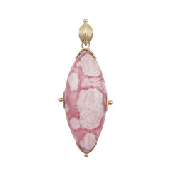 Pendentif en argent et Rhodochrosite (Bali Barong)