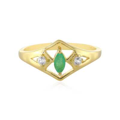 Bague en argent et Emeraude de Zambie