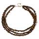 Collier en argent et Œil de Tigre