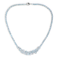 Collier en argent et Topaze bleu ciel