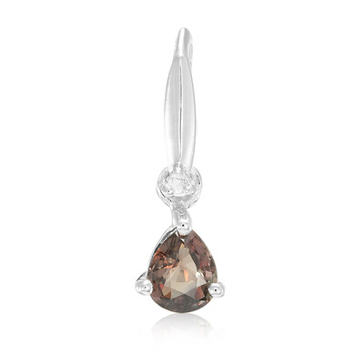 Pendentif en argent et Saphir à couleur changeante non chauffé