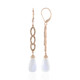 Boucles d'oreilles en or et Pierre de Lune blanche (KM by Juwelo)