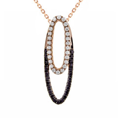 Collier en or et Diamant noir