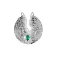 Pendentif en argent et Emeraude d'Ethiopie