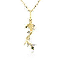 Collier en or et Diamant vert I4