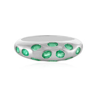 Bague en argent et Emeraude d'Ethiopie (SAELOCANA)