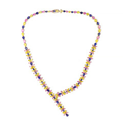 Collier en or et Saphir bleu de Madagascar (de Melo)