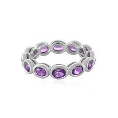 Bague en argent et Améthyste
