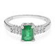 Bague en argent et Emeraude de Bahia