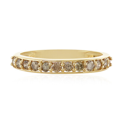 Bague en or et Diamant chocolat I1