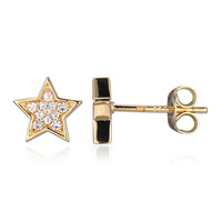 Boucles d'oreilles en argent et Topaze blanche