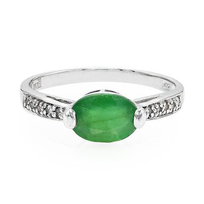 Bague en argent et Emeraude de Bahia