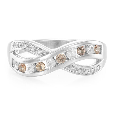Bague en argent et Grenat de Tanzanie à couleur changeante