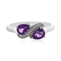 Bague en argent et Améthyste d'Uruguay