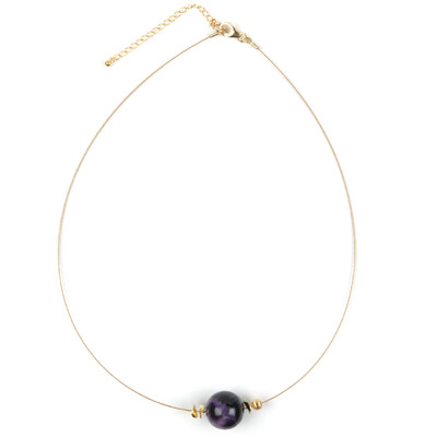 Collier en argent et Charoïte