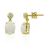 Boucles d'oreilles en or et Opale Welo AAA (Adela Gold)