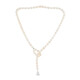 Collier en argent et Perle blanche de culture d'eau douce (TPC)