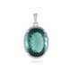 Pendentif en argent et Fluorite verte