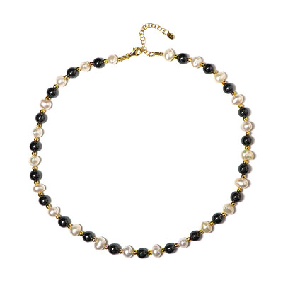 Collier en argent et Hématite noire