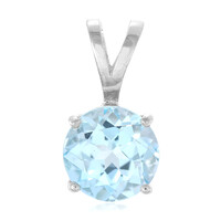 Pendentif en argent et Topaze bleu ciel