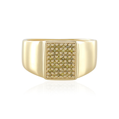 Bague en argent et Diamant jaune I3