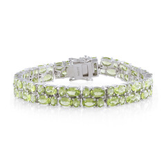 Bracelet en argent et Péridot