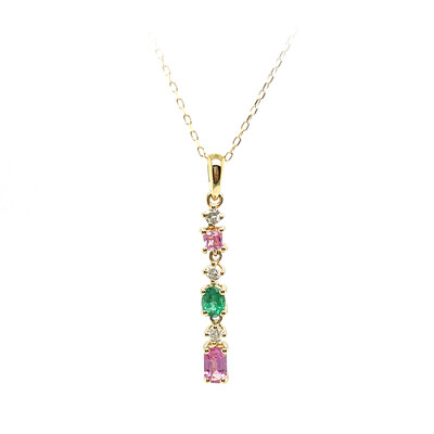 Collier en or et Saphir parme (CIRARI)