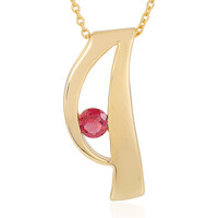 Collier en argent et Tourmaline rose