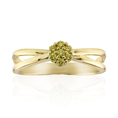 Bague en or et Diamant VS1 jaune (Annette)