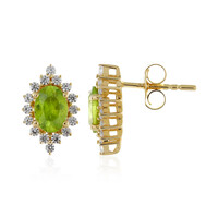 Boucles d'oreilles en or et Sphène