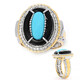Bague en argent et Onyx noir (Gems en Vogue)