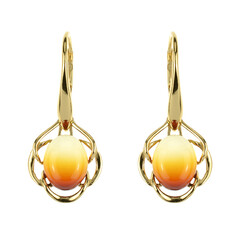 Boucles d'oreilles en argent et Ambre baltique