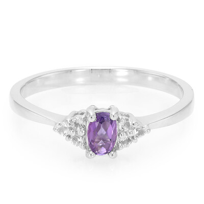 Bague en argent et Améthyste d'Uruguay