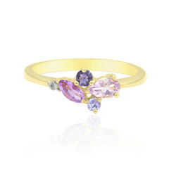 Bague en argent et Améthyste Rose de France