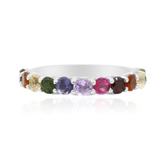Bague en argent et Grenat du Mozambique