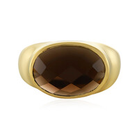 Bague en argent et Quartz fumé