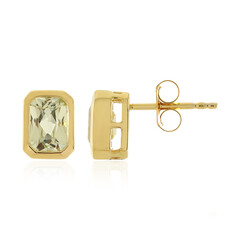 Boucles d'oreilles en argent et Kunzite jaune canari