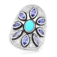 Bague en argent et Turquoise (Dallas Prince Designs)