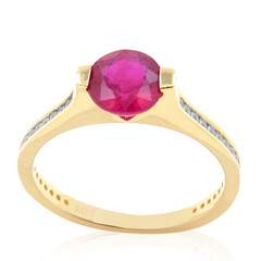 Bague en or et Rubis de Madagascar