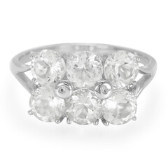 Bague en argent et Goshénite