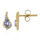 Boucles d'oreilles en argent et Tanzanite