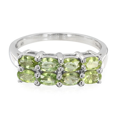 Bague pour homme en argent et Tourmaline Paraïba