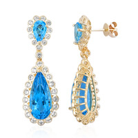 Boucles d'oreilles en or et Topaze de Marambaia