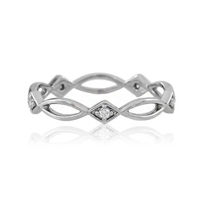 Bague en platine et Diamant Flawless (F) (LUCENT DIAMONDS)