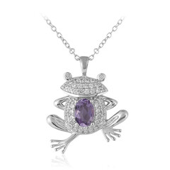 Collier en argent et Améthyste de Bolivie