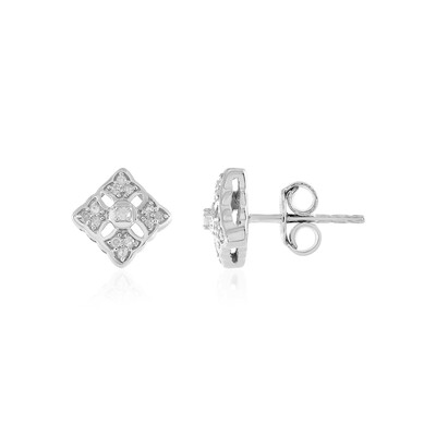 Boucles d'oreilles en argent et Diamant I2 (I)