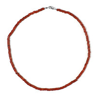 Collier en argent et Jaspe sanguin
