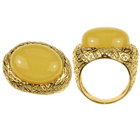 Bague en argent et Ambre baltique