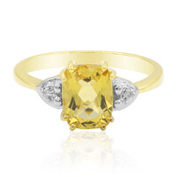 Bague en or et Héliodore
